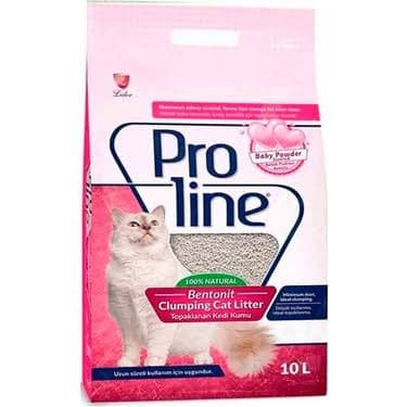 PRO LİNE BEBEK PUDRALI KEDİ KUMU 10 LT